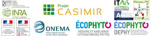 Logos des partenaires et financeurs du projet CASIMIR